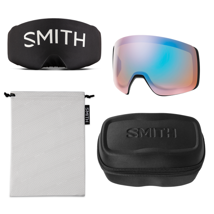 4D MAG XL Low Bridge Fit, Black + ChromaPop™ Photochromic Red Mirror Lens, hi-res